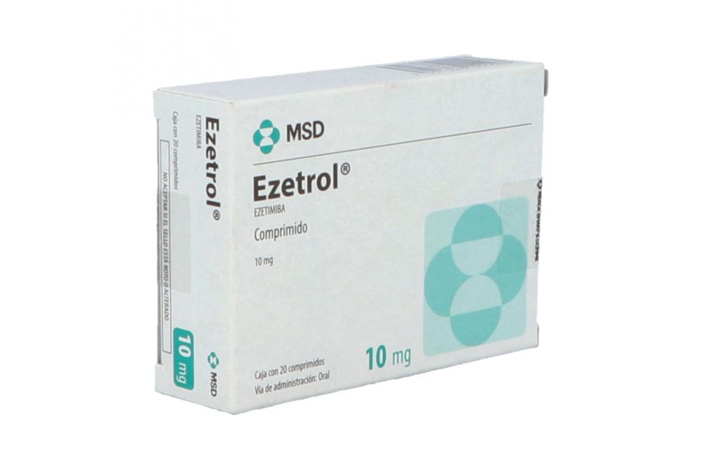 Ezetrol 10 mg Caja Con 20 Comprimidos