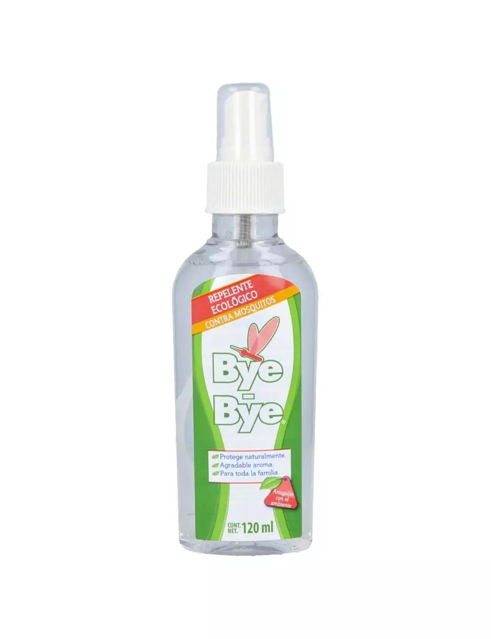 Bye Bye Repelente Ecológico Frasco Con Splución Con 120 mL