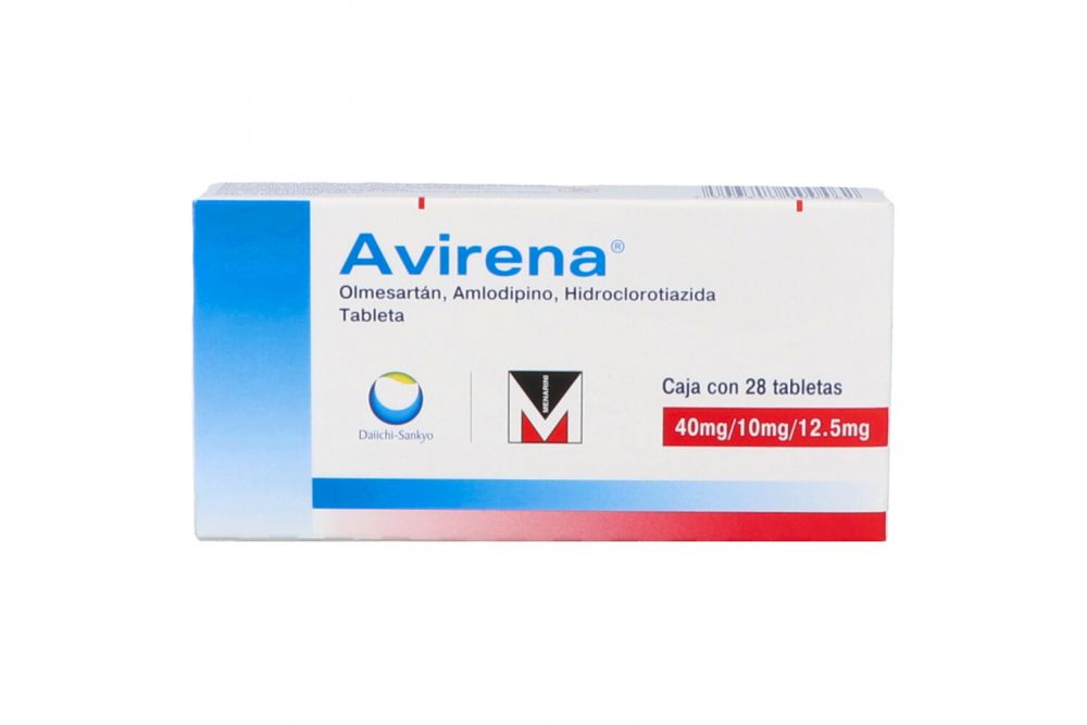Avirena 40 mg/10 mg/12.5 mg Caja Con 28 Tabletas