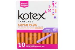 Tampones Kotex Super Plus C 10 piezas