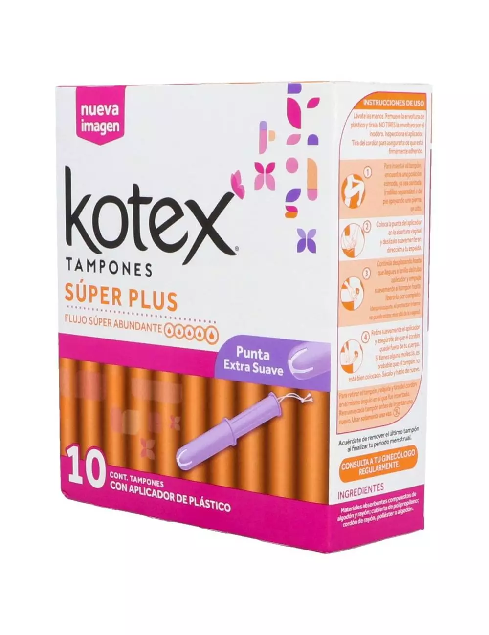 Tampones Kotex Super Plus C 10 piezas