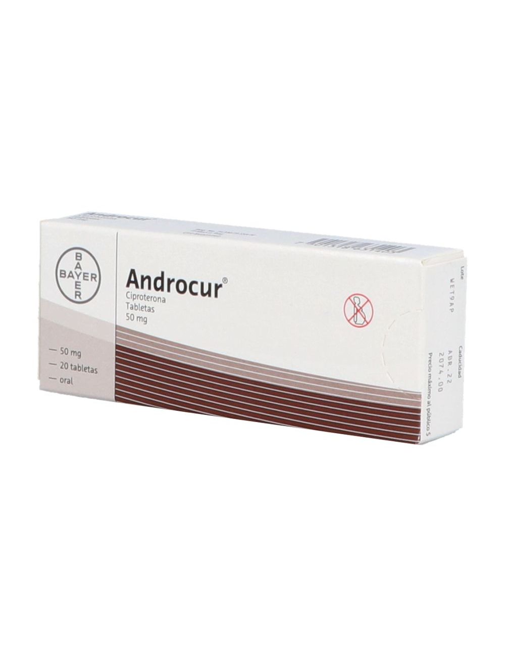Androcur 50 mg Caja Con 20 Tabletas Androcur 50 mg Caja Con 20 Tabletas