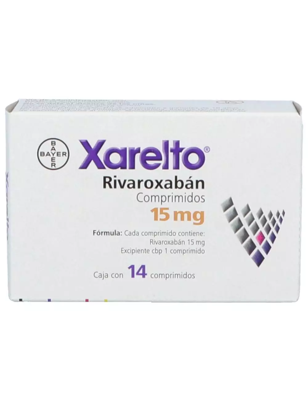 Xarelto 15 mg Caja Con 14 Comprimidos - RX