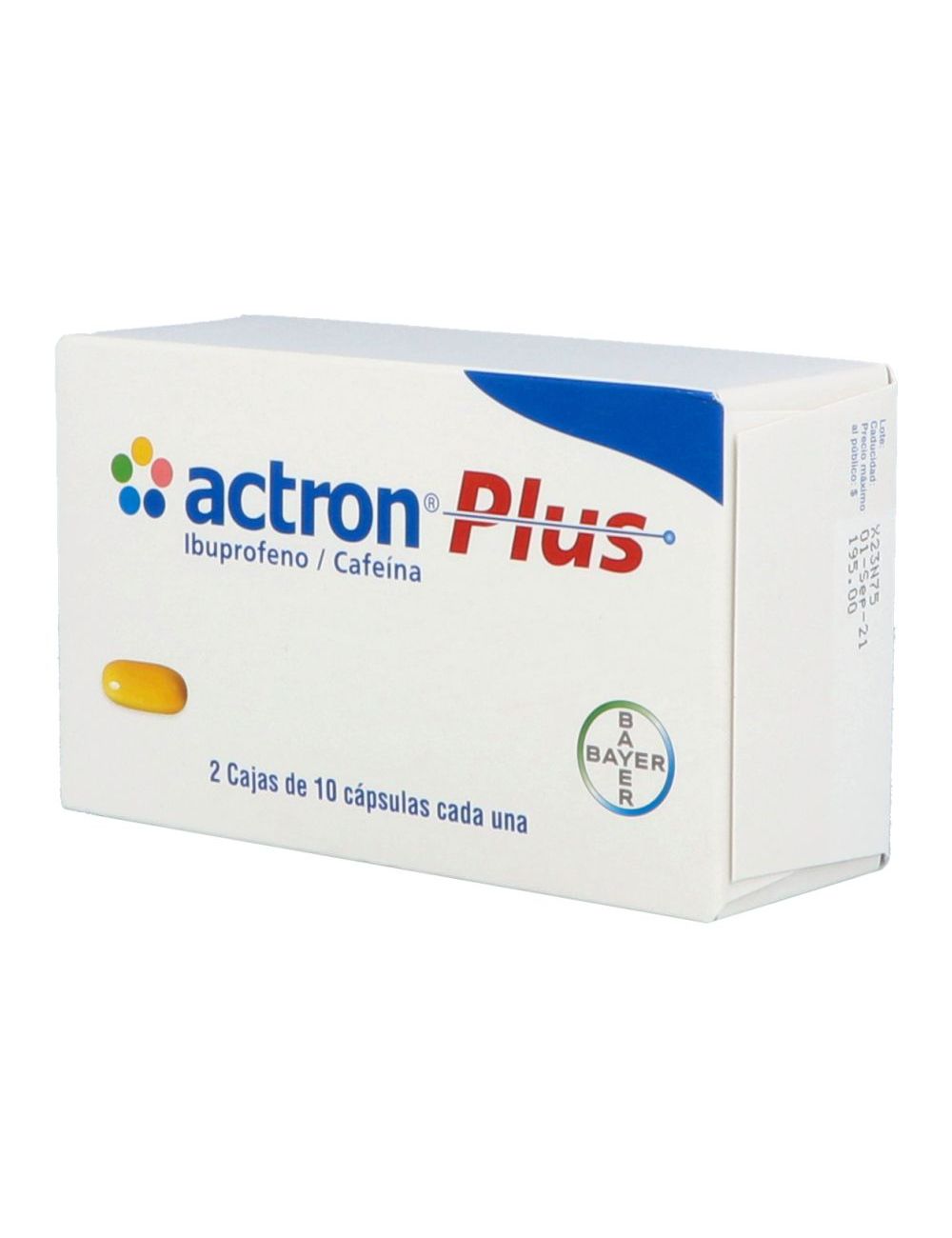 Actron Plus 400 mg 2 Cajas Con 10 Cápsulas Cada Una Actron Plus 400 mg 2 Cajas Con 10 Cápsulas Cada Una
