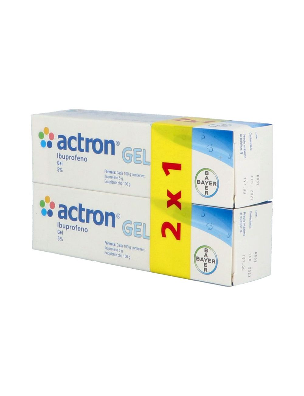 Actron Gel Empaque Con 2 Cajas Con 50 g C/U Actron Gel Empaque Con 2 Cajas Con 50 g C/U