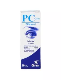 PC GRIN SOLUCIÓN OFTÁLMICA CAJA CON FRASCO GOTERO CON 10 ML