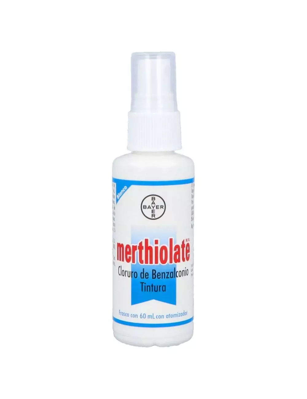 Merthiolate Blanco Tintura Frasco Spray Con 60 mL