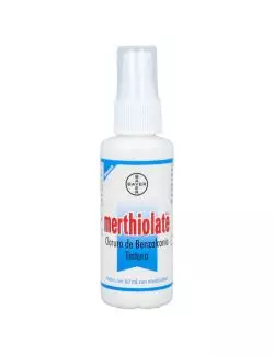 Merthiolate Blanco Tintura Frasco Spray Con 60 mL