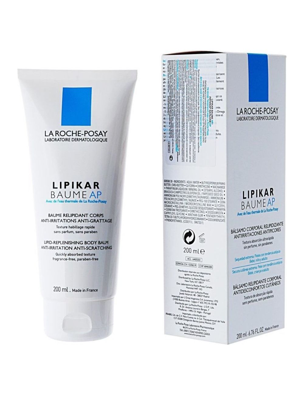 Lipikar Baume AP+ Balsamo Relipidizante Caja Con Tubo Con 200 mL