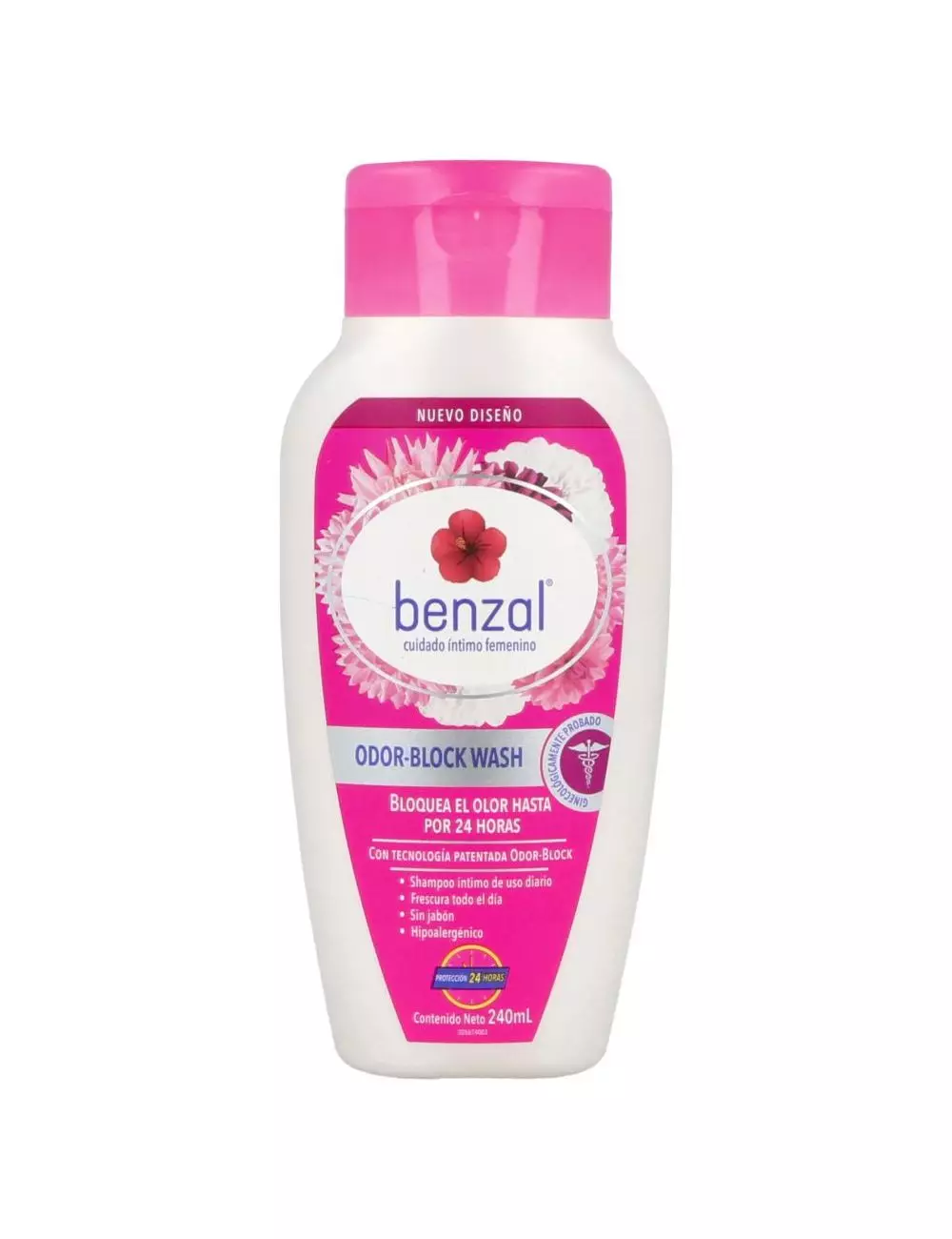 Benzal Odor Block Wash Botella Con 240 mL