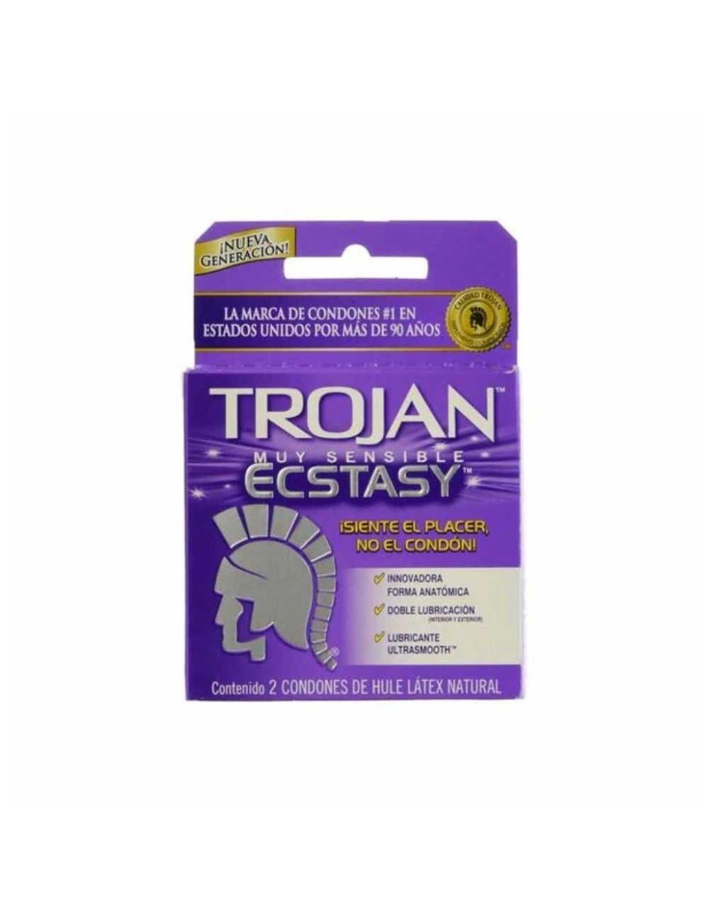 Trojan Ecstasy Caja Con 2 Preservativos