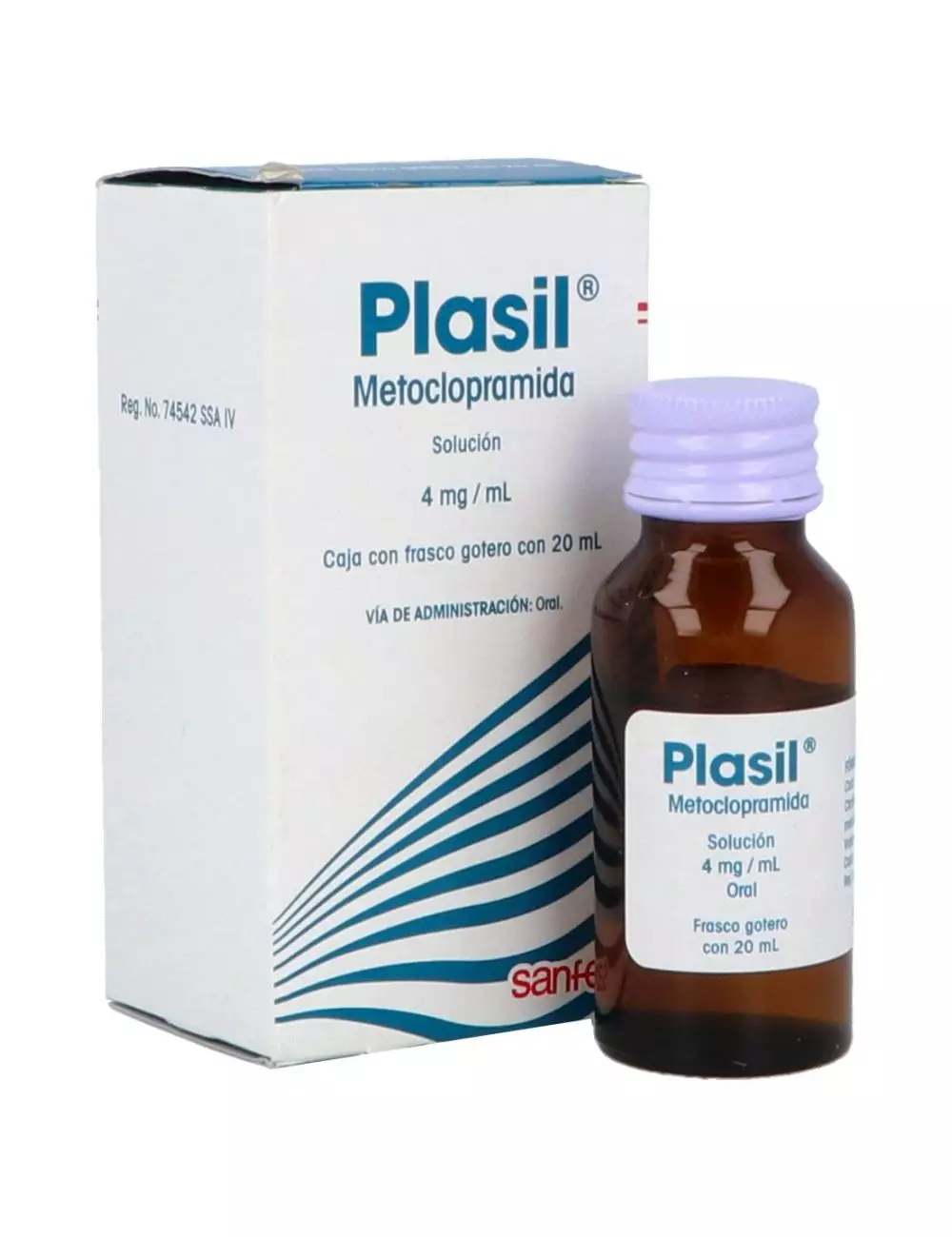 Plasil 4 mg / mL Caja Con Frasco Gotero 20 mL