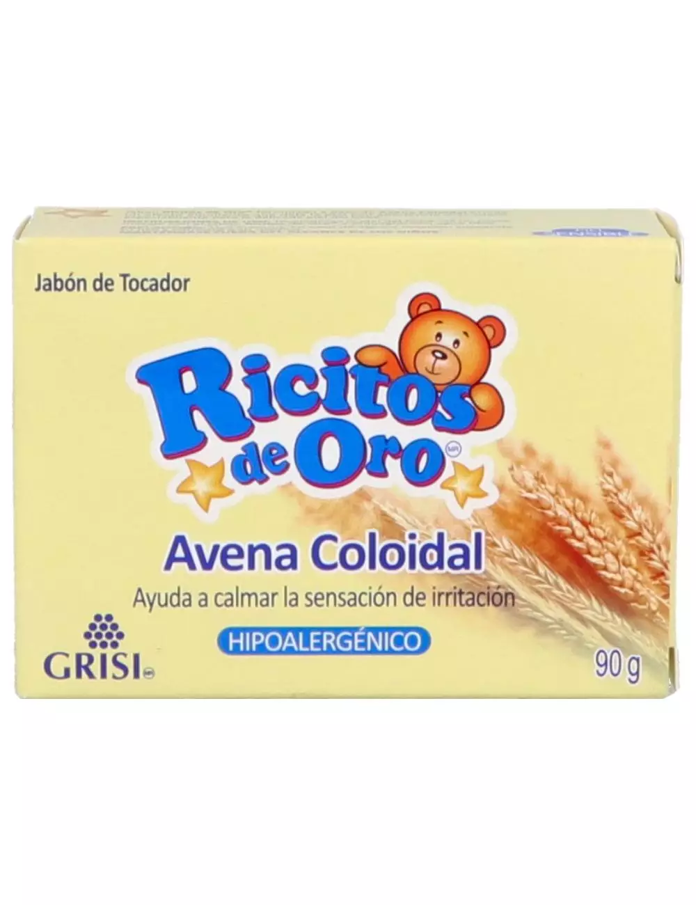 Jabón Ricitos De Oro Avena Coloidal Barra Con 90g Hipoalergénico