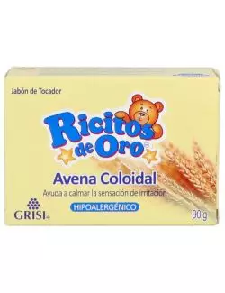 Jabón Ricitos De Oro Avena Coloidal Barra Con 90g Hipoalergénico