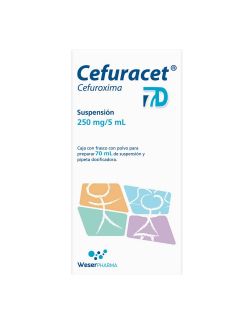 Cefuracet 7D 250 mg / 5 ml Suspensión Frasco Con 70 mL RX2