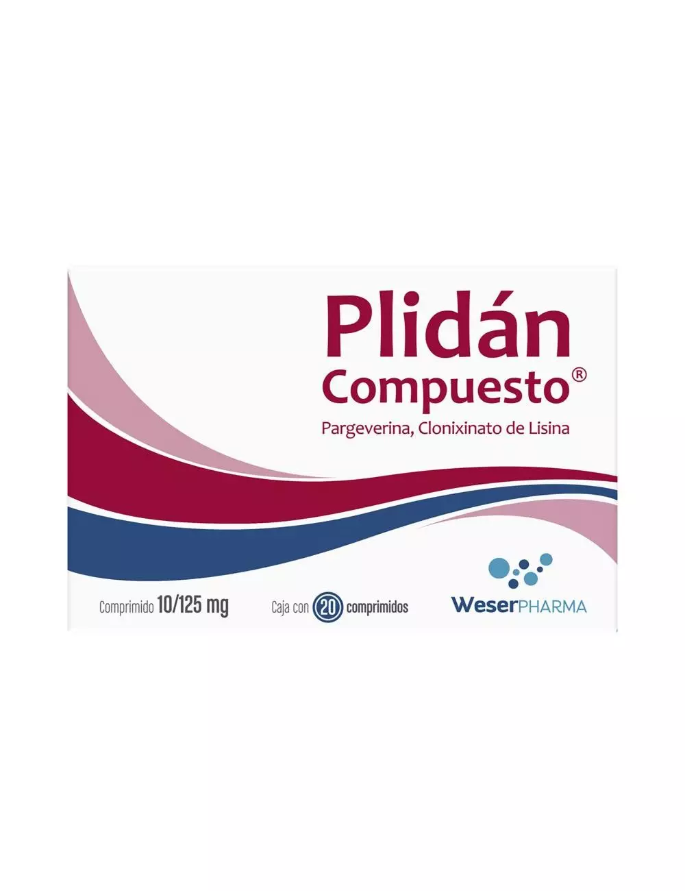 Plidán Compuesto 10 mg / 125 mg Con 20 Comprimidos