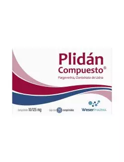 Plidán Compuesto 10 mg / 125 mg Con 20 Comprimidos