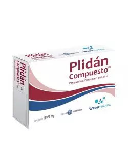 Plidán Compuesto 10 mg / 125 mg Con 20 Comprimidos