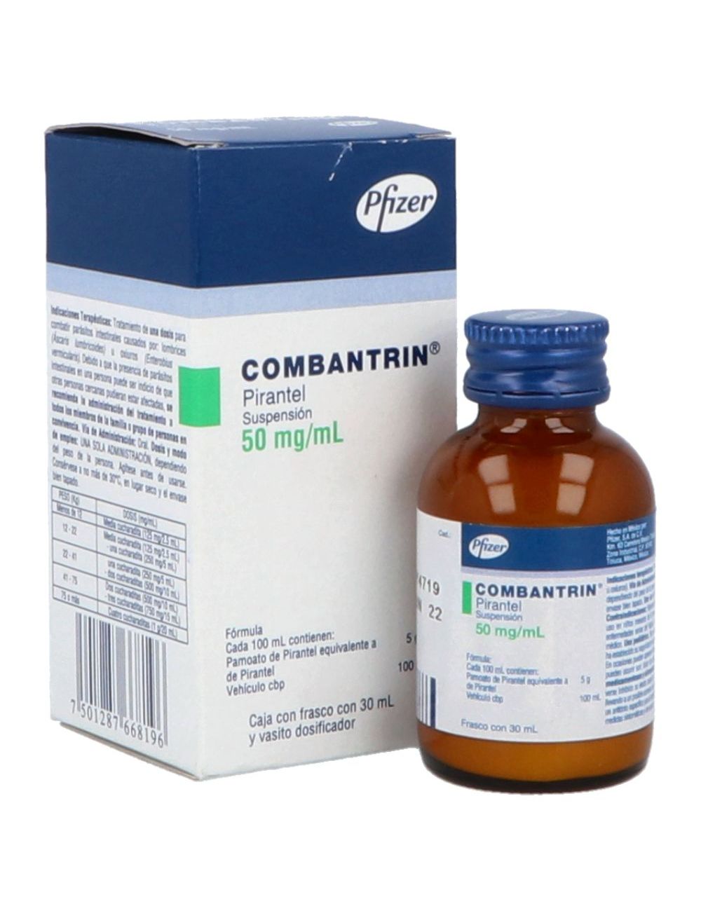 Combantrin 5 g Caja Con Frasco Con 30 mL Combantrin 5 g Caja Con Frasco Con 30 mL