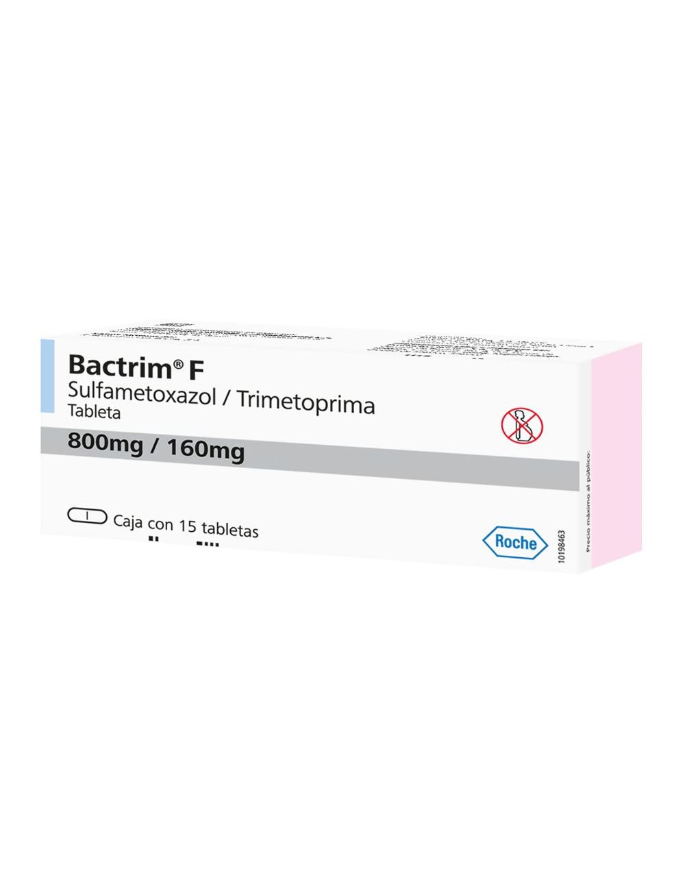 Bactrim F 160 mg / 800 mg Caja Con 15 Tabletas – RX2 Bactrim F 160 mg / 800 mg Caja Con 15 Tabletas – RX2