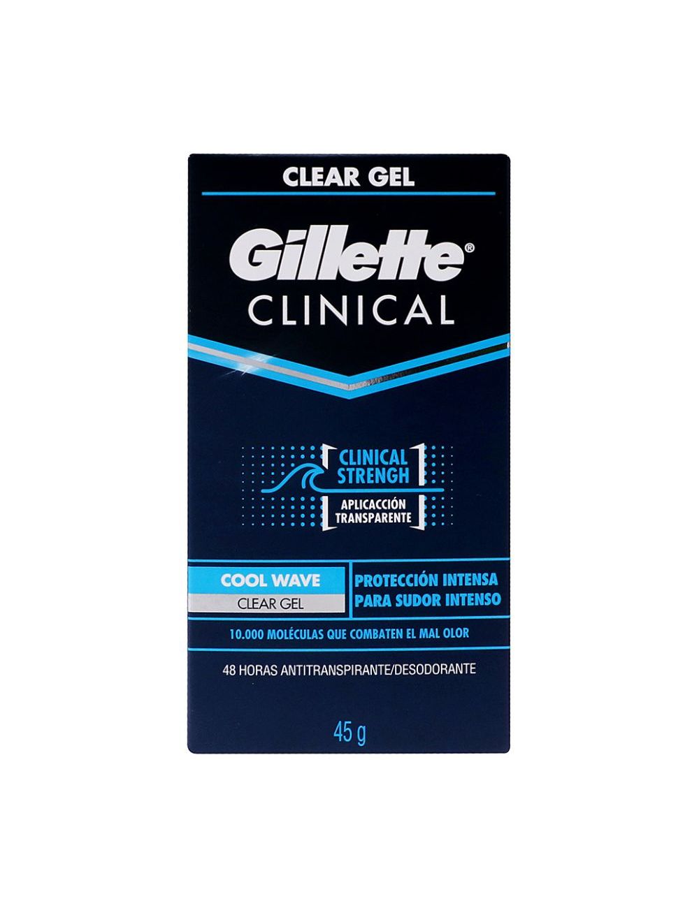 Antitranspirante Gtte Clinical Gel Cold Wave Caja Con Barra Con 45 g