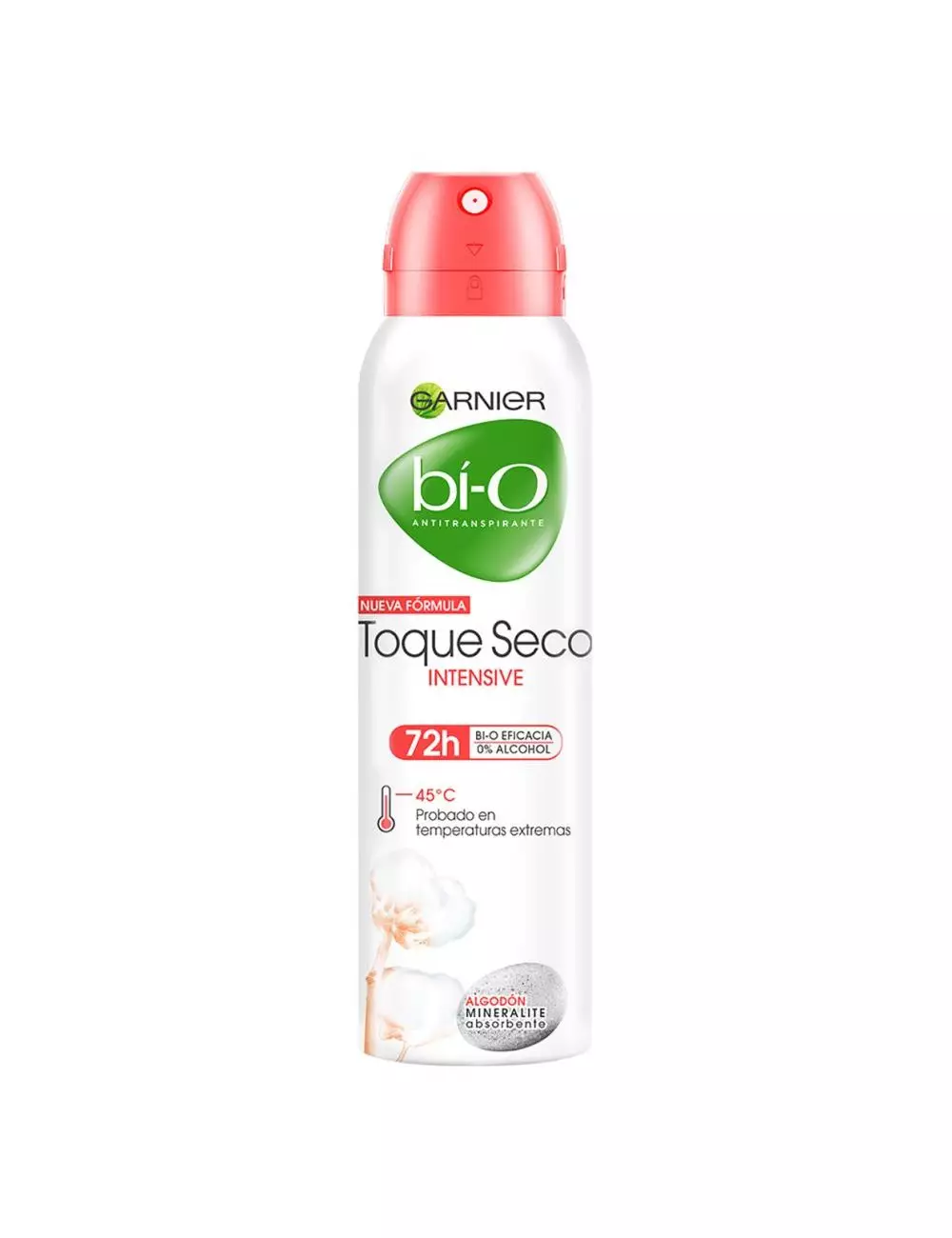 Antitranspirante Garnier Bí-O Womam Intensive Toque Seco En Aerosol Envase Con 150 mL