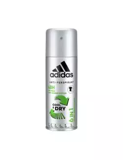 Antitranspirante Adidas 6 En 1 Cool & Dry En Aerosol Envase Con  150 mL