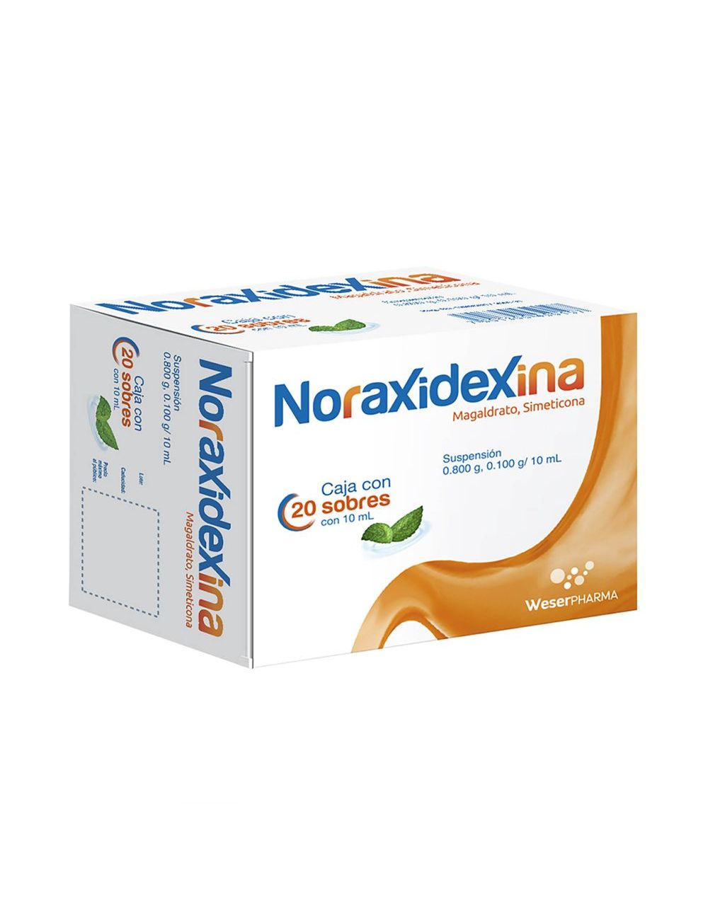 Noraxidexina Caja Con 20 Sobres De 80 mg/ 10 mg/ 1 mL Noraxidexina Caja Con 20 Sobres De 80 mg/ 10 mg/ 1 mL