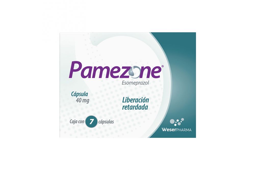 Pamezone Caja Con 7 Cápsulas De 40 mg