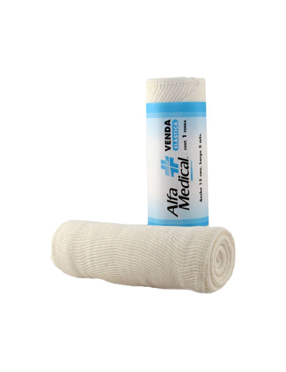 Venda Elástica Alfa Medical Paquete Con 1 Pieza 15cmx5m Venda Elástica Alfa Medical Paquete Con 1 Pieza 15cmx5m