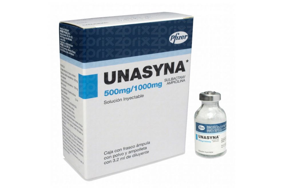 Unasyna 500/1000 mg Solución Inyectable RX2