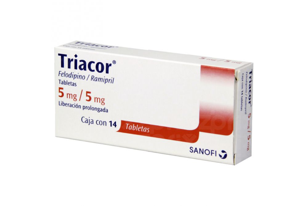 Triacor 5 mg / 5 mg Caja Con 14 Tabletas