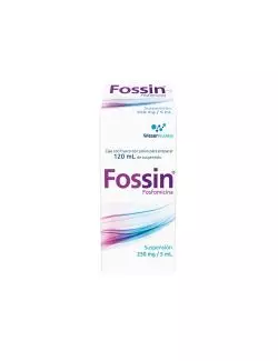 Fossin 250 mg/5mL Suspensión Caja Con Frasco Con 120 mL - RX2