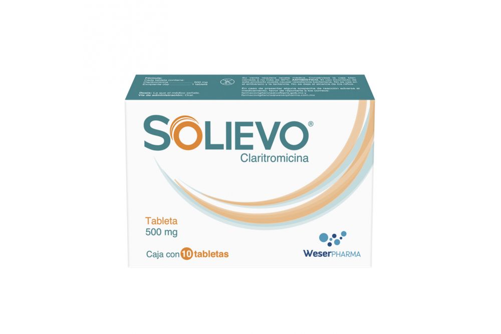 Solievo Caja Con 10 Tabletas De 500 mg