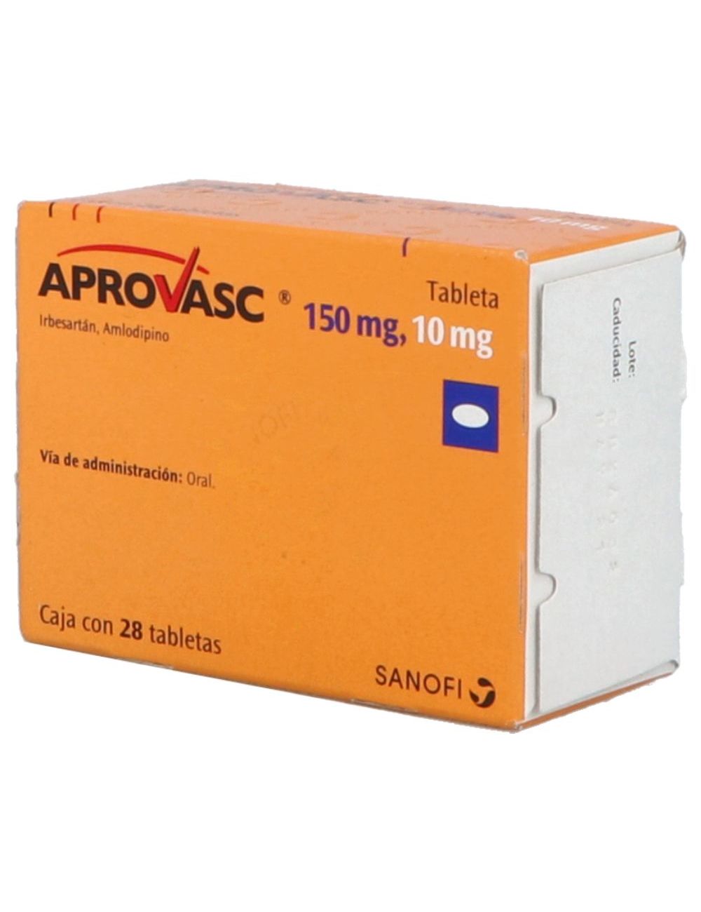 Aprovasc 150 mg / 10 mg Caja con 28 Tabletas Aprovasc 150 mg / 10 mg Caja con 28 Tabletas
