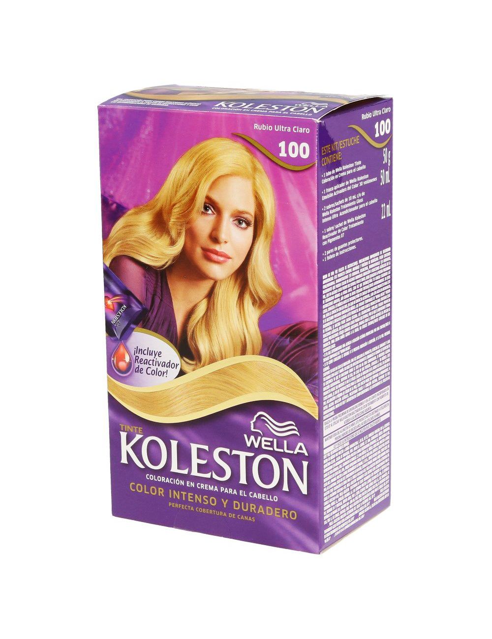 Tinte Koleston Rubio Ultra Claro 100 Caja Con Tinte