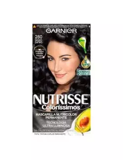 TINTE CAPILAR GARNIER NUTRISSE COLORISSIMOS  NEGRO ZAFIRO CAJA CON 5 PIEZAS