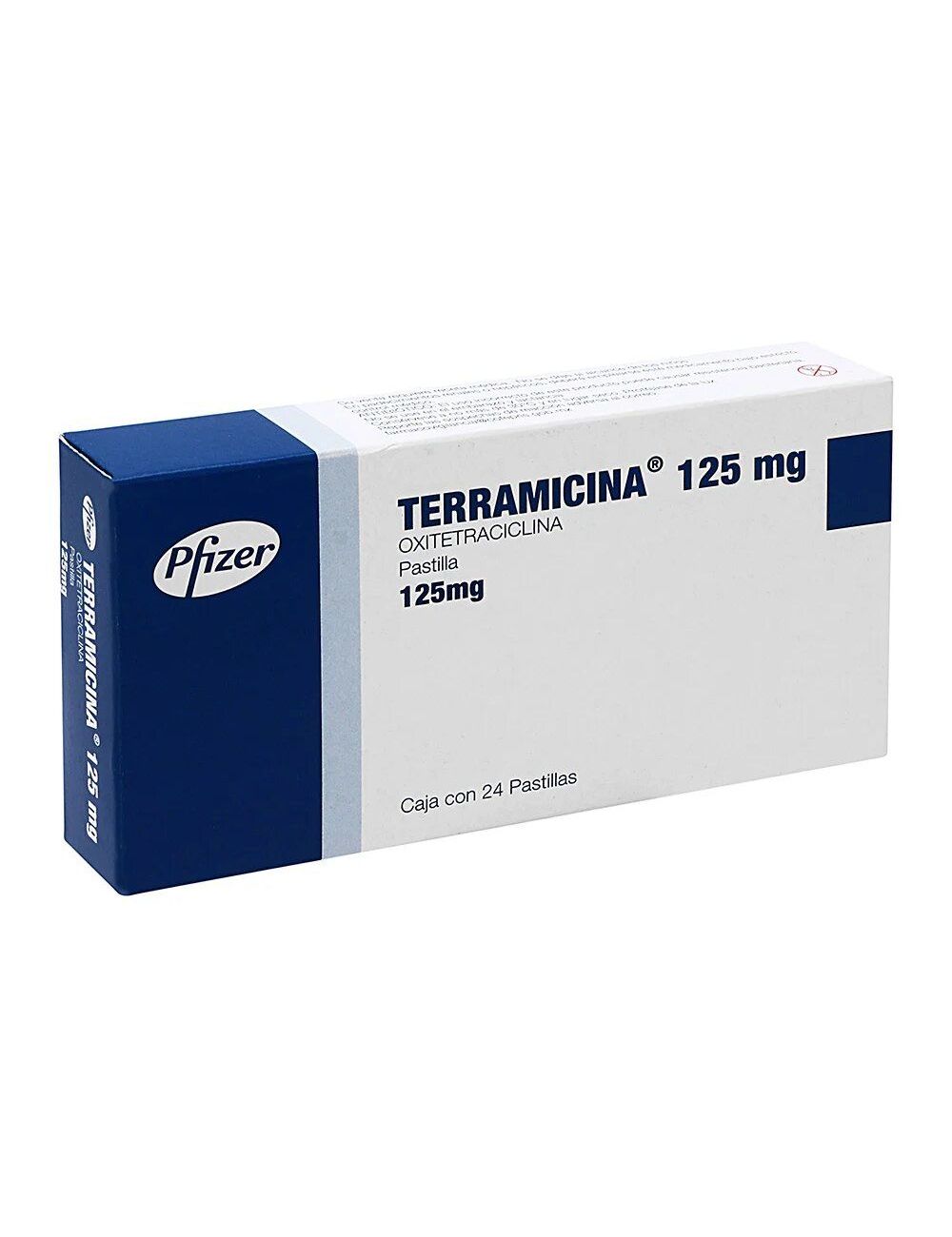 Terramicina 125 mg Caja Con 24 Pastillas RX2 Terramicina 125 mg Caja Con 24 Pastillas RX2