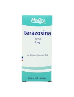 Terazosina 2 mg Caja Con 20 Tabletas