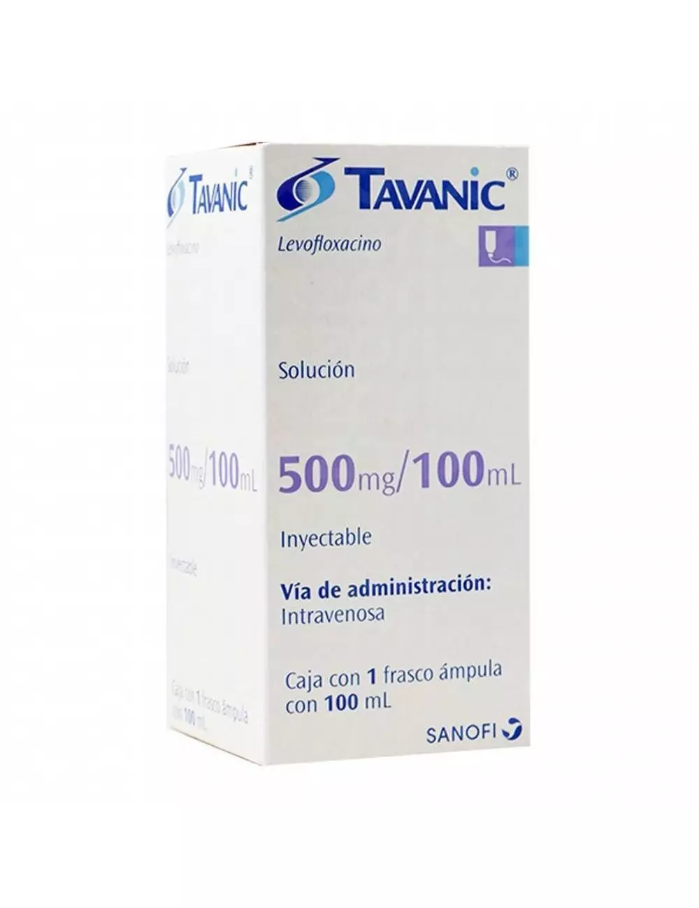 Tavanic Solución 500 mg/100 mL Caja Con 1 Frasco Ámpula Con 100 mL - RX2