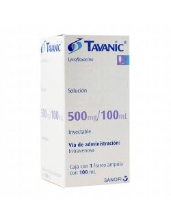 TAVANIC® 500 mg/100 mL - Caja con 1 frasco ámpula | Levofloxacino | SANOFI- RX2