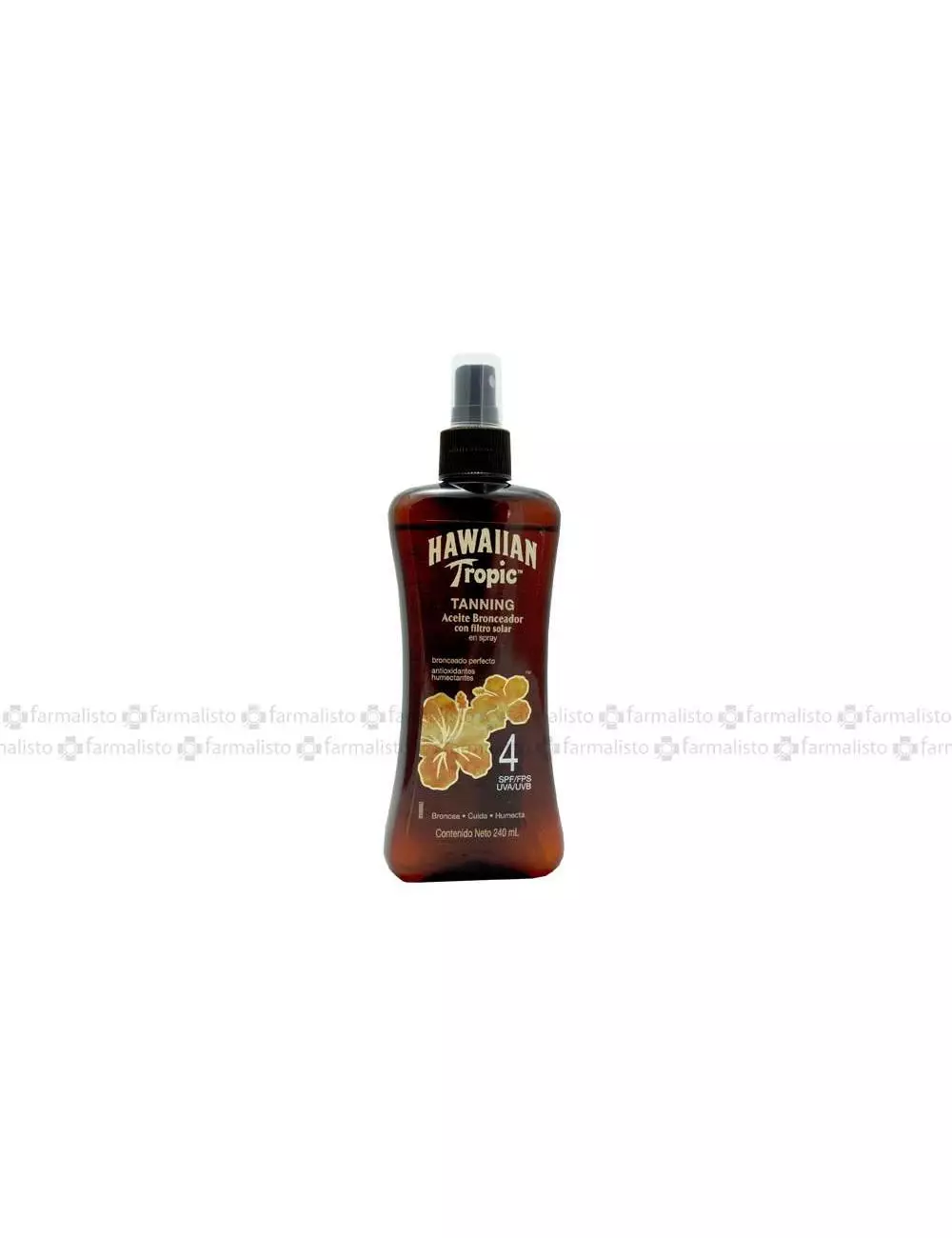 Hawaiian Tropic Tanning Spray Con 240 mL Aceite Bronceador