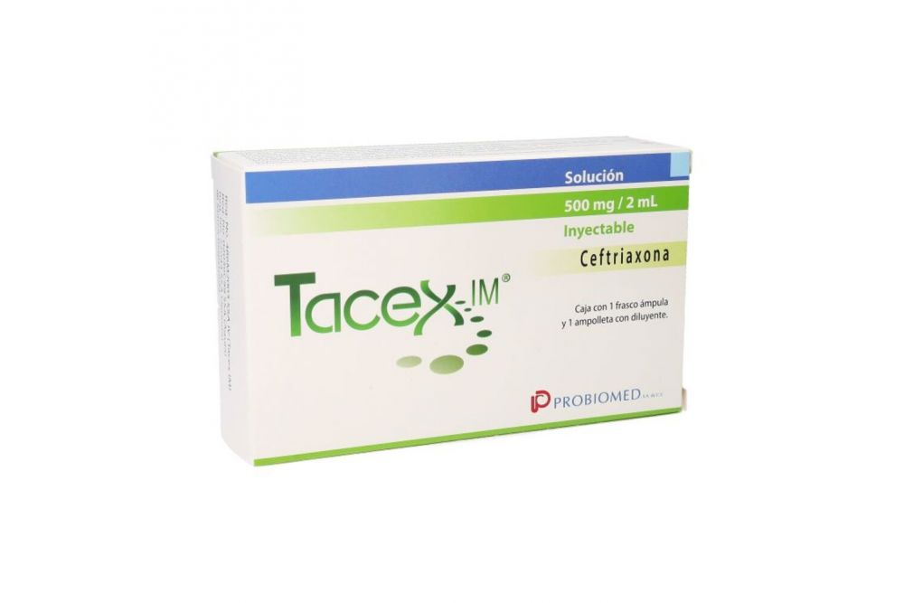 Tacex I.M 500 mg Caja Con 1 Frasco Ámpula  Con 2 mL - RX2