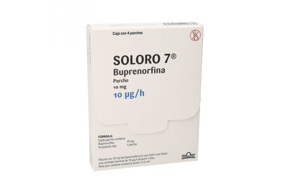 Soloro 7 Con 10 mg / 10 mcg/h Caja Con 4 Parches - RX1