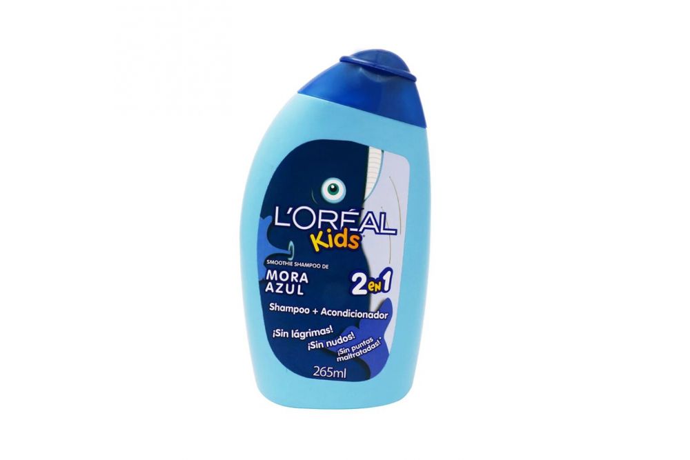 Shampoo Lóreal Kids Mora Azul 2 En 1 Botella Con 256 mL