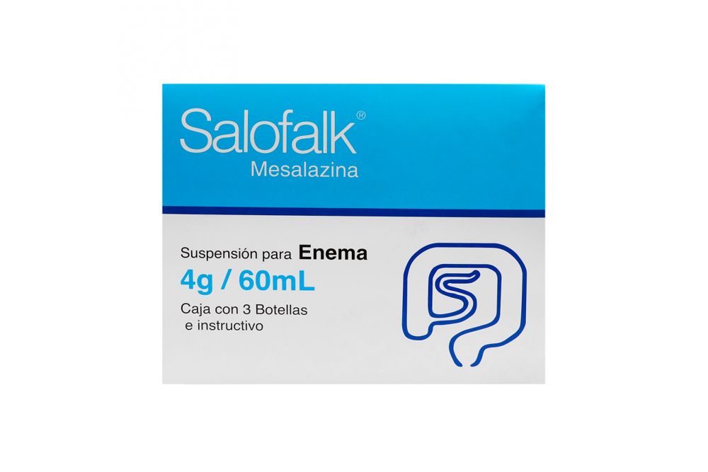 Salofalk 4 g Precio Caja Con 3 Botellas 60 mL En México y DF