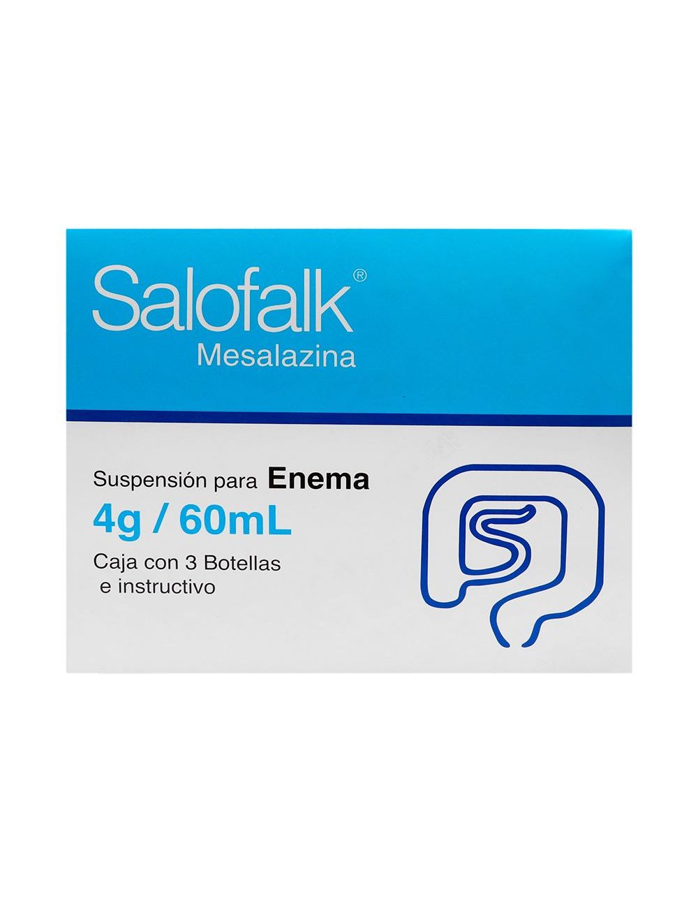 Salofalk 4 g Suspensión Para Enema Caja Con 3 Botellas 60 mL