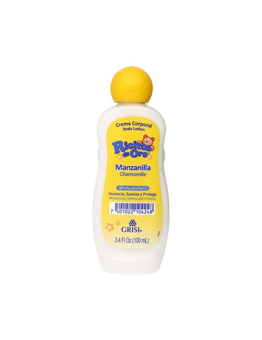 Ricitos De Oro Crema Corporal Botella Con 100mL Ricitos De Oro Crema Corporal Botella Con 100mL