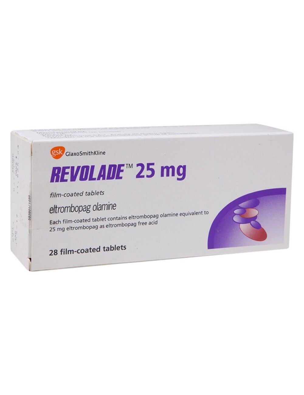 Revolade® 25 mg (Eltrombopag) - 28 Tabletas - Novartis