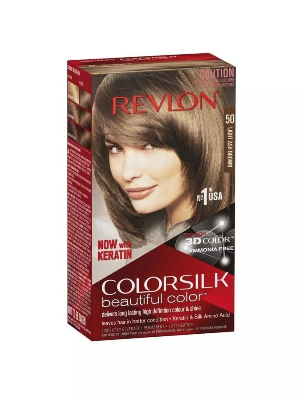 Revlon Colorsilk Tinte Permanente 50 Castaño Claro Cenizo